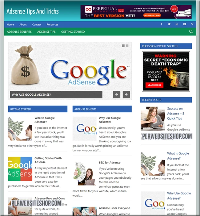 adsense done for you website