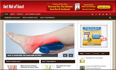 Ready to Use Gout Remedy Template