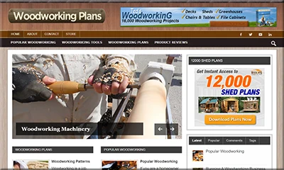 Wood Working Ready-to-go Blog Template