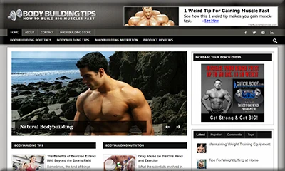 Body Building Tips Premade Website with Content