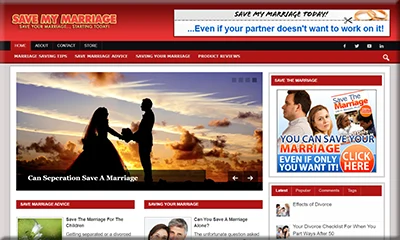 Ready Made Save Marriage Website with Great Content