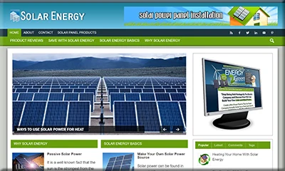 Ready Made Solar Energy Website with Attractive Theme