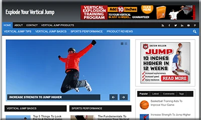 Explode Your Vertical Jump Website Template