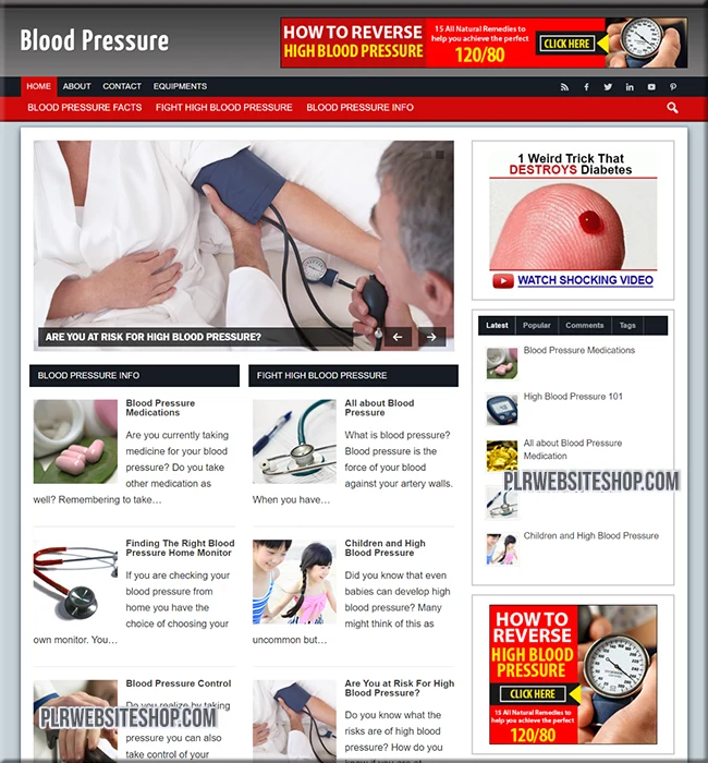 blood pressure ready made website