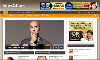 Hair Loss Help Pre-Built Website with Premium Theme