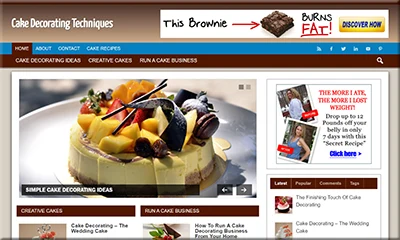 Ready-to-Use Cake Decorating Blog with Content