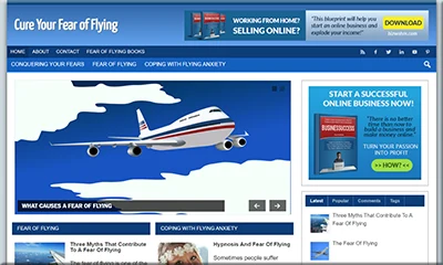 Ready Made Fear Flying Website with PLR License