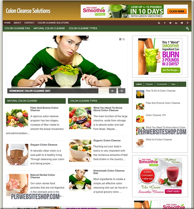 colon cleanse ready made website
