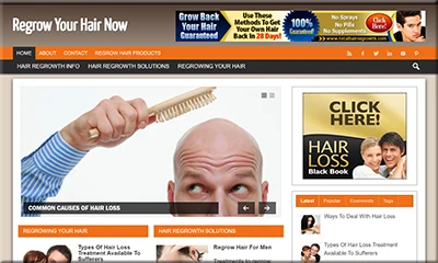 Ready Made Hair Regrowth Website with Awesome Theme