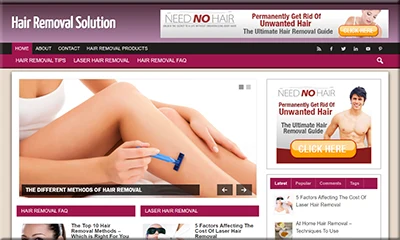 Ready Made Hair Removal Website with PLR License