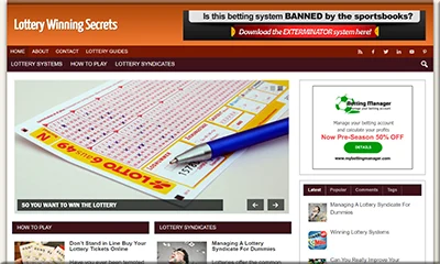 Lottery Winning Secrets PLR Website