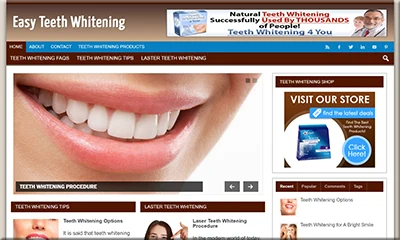Ready Made Teeth Whitening Website with Excellent Content