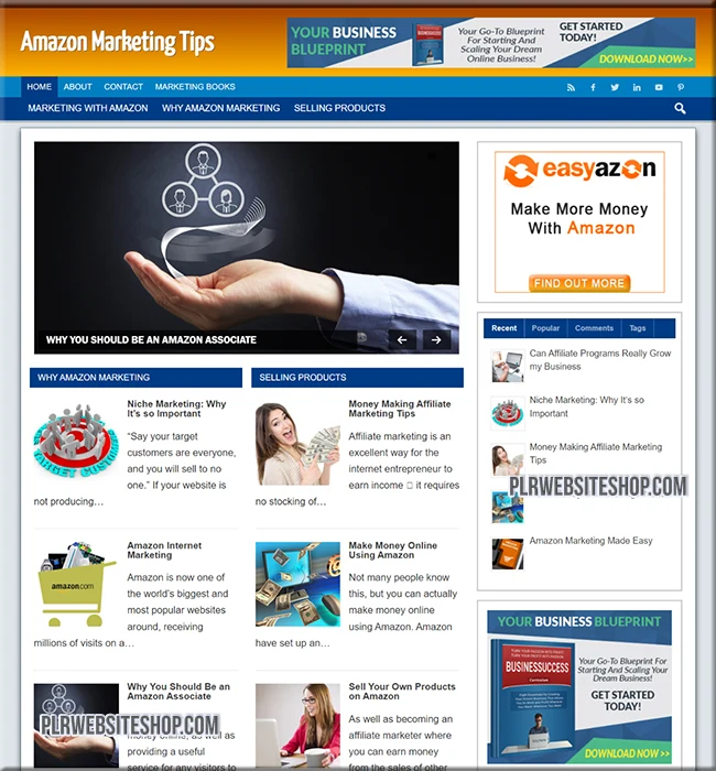 amazon marketing ready made website