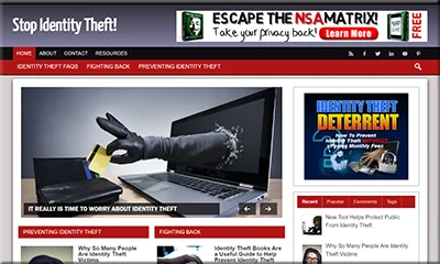 Identity Theft Protection Niche Site