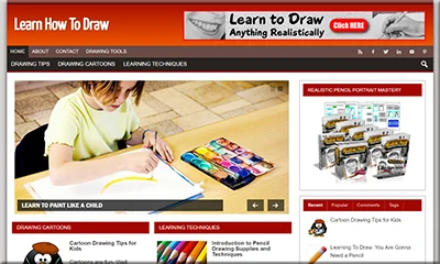 Ready Made Learn Draw Website with Awesome Theme