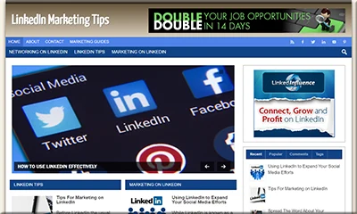 Ready Made Linkedin Marketing Website with Great Content