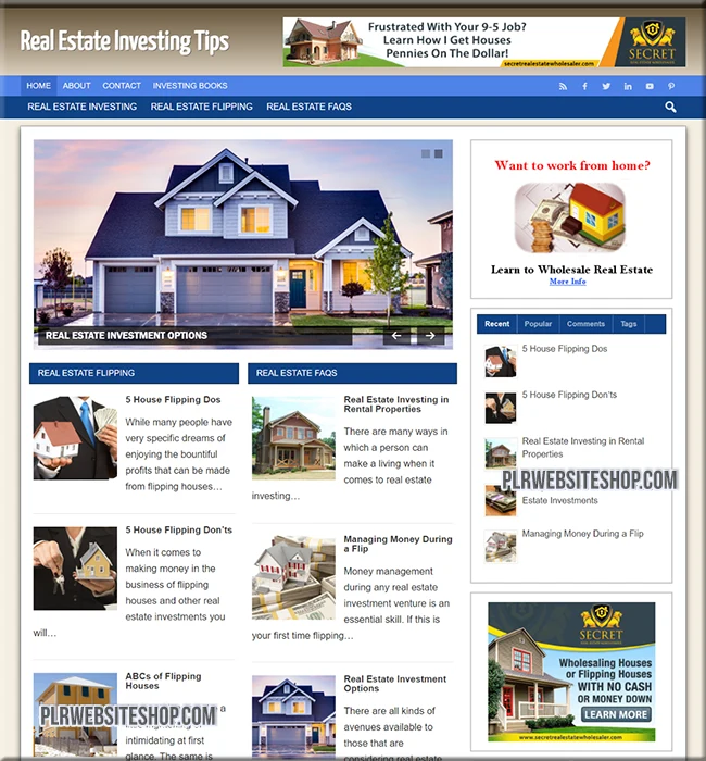 real estate ready made website