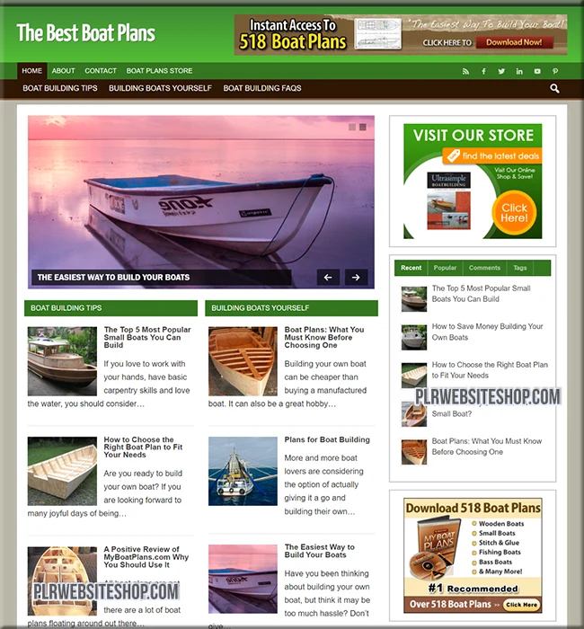 boat plans ready made website