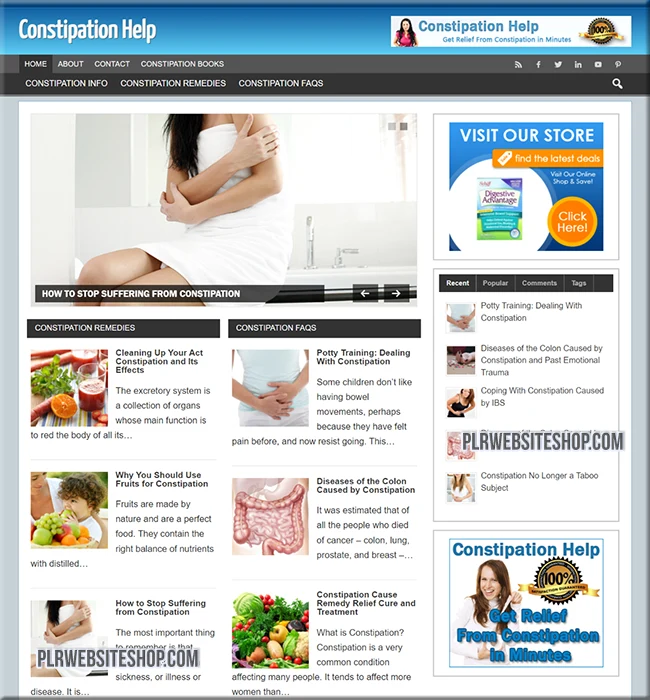 constipation ready made website