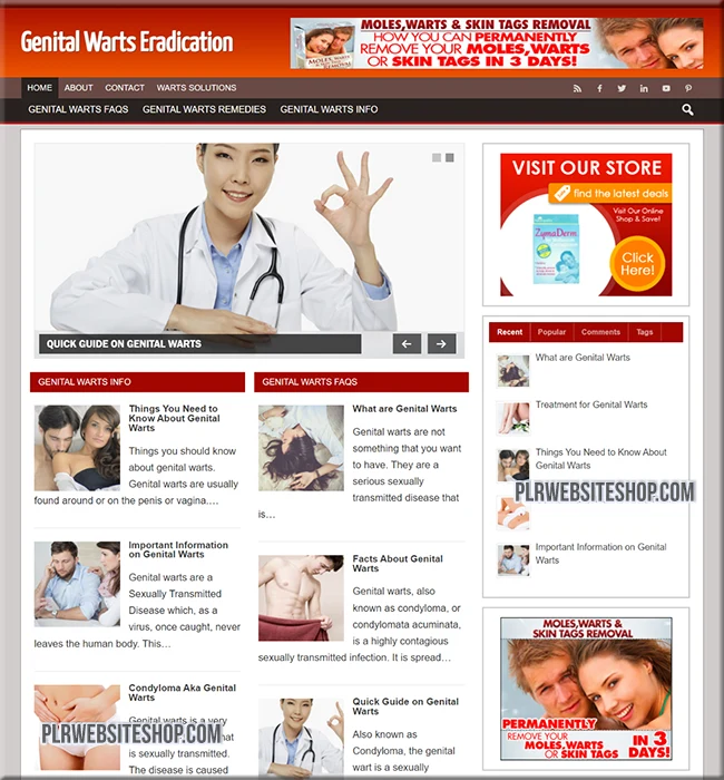 genital warts ready made website