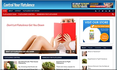 Ready Made Flatulence Control Website with Special Design