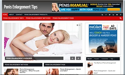Ready Made Penis Enlargement Website with Excellent Content