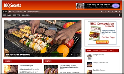 Ready Made Bbq Secrets Website with Quality Content