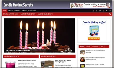 Ready Made Candle Making Website with Great Content