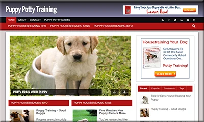 Ready Made Puppy Potty Training Website with PLR License