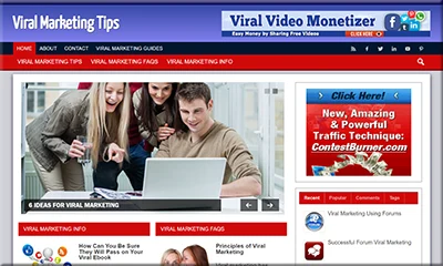 Ready Made Viral Marketing Website with Great Content