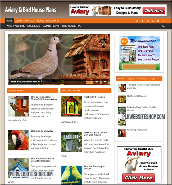 bird house ready made website