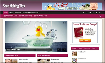 Ready Made Soap Making Tips Website with Quality Content