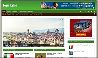 Ready Made Learn Italian Website with Valuable Content