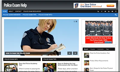 Ready Made Police Exam Website with Attractive Design