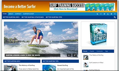 Better Surfer Pre-Designed Information Site