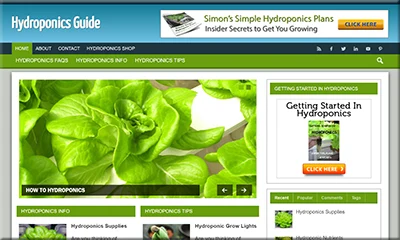 Ready Made Hydroponics Website with Fascinating Theme
