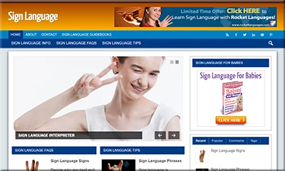 Pre-Designed Sign Language Site