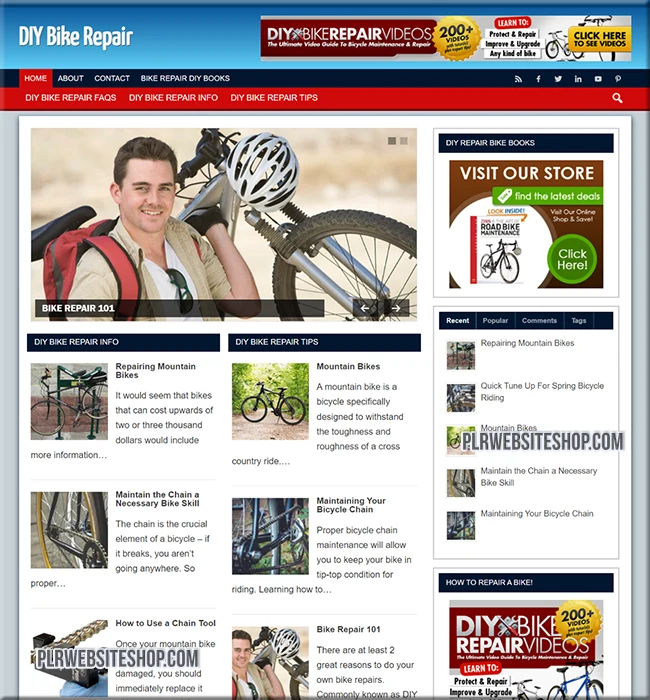 diy bike ready made website
