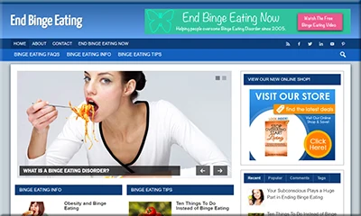 Pre Made Binge Eating PLR Website