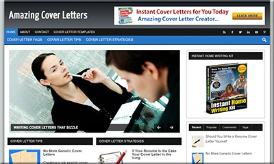 Cover Letters Ready-to-Use Website Template