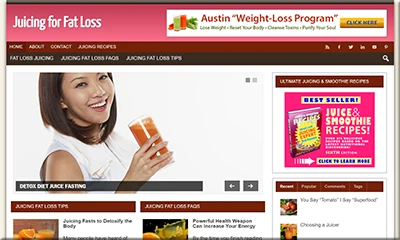 Ready Made Juicing for Fat Loss Website with PLR License