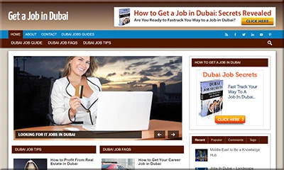 Ready Made Dubai Jobs Website with Great Content