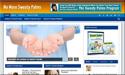 Sweaty Palms Blog Starter with PLR License
