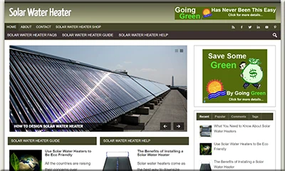 Ready Made Solar Water Heater Website with PLR License