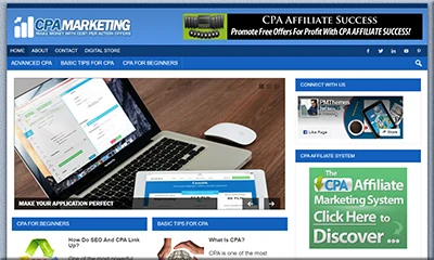 CPA Marketing Tips Premade Site with Content