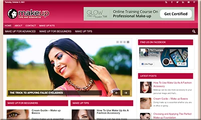 Ready Made Makeup Tips Website with Great Design