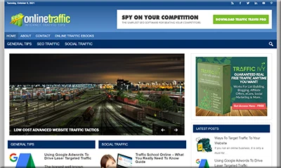 Online Traffic Readymade Template with PLR Rights