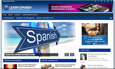 Done for You Learn Spanish Website with PLR Rights