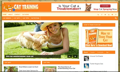 Cat Training Guide Starter Blog with PLR Rights