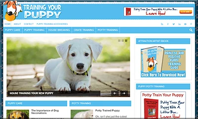 Puppy Training Info Web Starter with Unique Content
